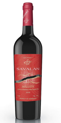 Вино выдержанное, регион Долина Савалан «САВАЛАН МЕЛОДИ» красное полусухое 0,75 л.