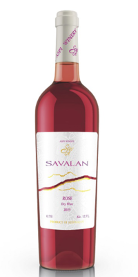 Вино выдержанное, регион Долина Савалан «САВАЛАН РОЗЕ» розовое сухое 0,75 л.