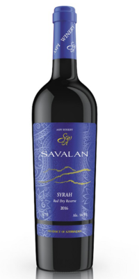 Вино марочное сортовое, регион Долина Савалан «САВАЛАН СИРА Резерв» красное сухое 0,75 л.