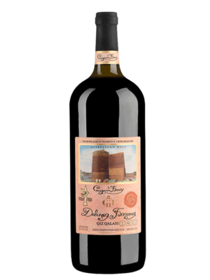Вино выдержанное сортовое серии Старый Баку «Девичья Башня» красное полусухое 1,5 л.